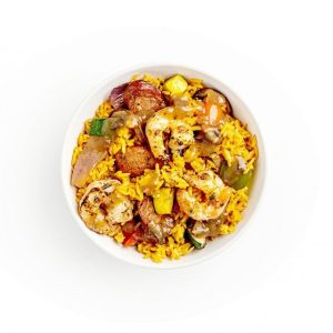 Bundle: Shrimp and Smoked Andouille Sausage Jambalaya + Grilled Flank Steak Bowl - 4 Meal Pack